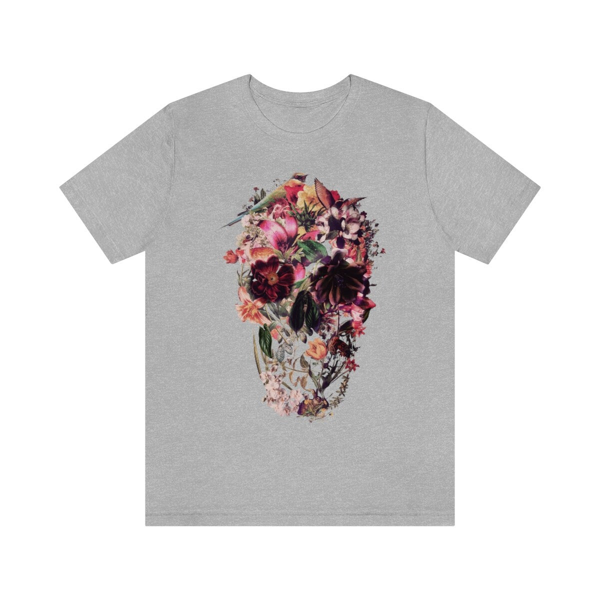 Skull Men's T-shirt, Sugar Skull Art Mens T Shirt, New Skull Art Print Gift For Him